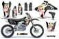 Preview: Mandy Hintergrund = Schwarz, Designfarbe = Weiß mit Nummernfeldern für Suzuki RMZ 450 2007