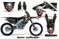 Preview: Bone Collector Black with number plates for Suzuki RMZ 450 2008-2017