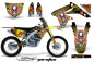 Preview: Ed-Hardy - Pirates Gelb mit Nummernfeldern für Suzuki RMZ 450 2008-2017