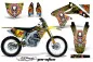 Preview: Ed-Hardy - Pirates Yellow with number plates for Suzuki RMZ 450 2008-2017