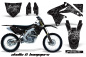 Preview: Skulls N Hammers Silber mit Nummernfeldern für Suzuki RMZ 450 2008-2017