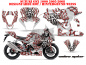 Preview: Widow Maker Hintergrund = Weiß, Designfarbe = Rot für Suzuki GSX R 1000 2005-2006