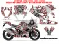Preview: Widow Maker Hintergrund = Weiß, Designfarbe = Rot für Suzuki GSX R 1000 2005-2006