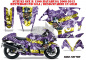 Preview: Mad-Hatter Hintergrund = Lila, Designfarbe = Gelb für Suzuki GSX R 1300 Hayabusa 2008-2018