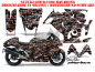 Preview: SilverStar - Silverhaze Hintergrund = Schwarz, Designfarbe = Orange für Suzuki GSX R 1300 Hayabusa 2008-2018