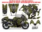 Preview: Widow Maker Hintergrund = Schwarz, Designfarbe = Gelb für Suzuki GSX R 1300 Hayabusa 2008-2018