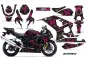 Preview: Butterfly Background = Black, Design color = Pink for Suzuki GSXR 600/750 2004-2005