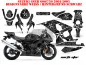 Preview: Northstar Background = Black, Design color = White for Suzuki GSXR 600/750 2004-2005