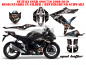 Preview: Mad-Hatter Hintergrund = Schwarz, Designfarbe = Silber für Suzuki GSXR 600/750 2008-2010