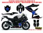 Preview: Rockstar Background = Black, Design color = Blue for Suzuki GSXR 600/750 2008-2010