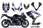 Preview: Mad-Hatter Hintergrund = Schwarz, Designfarbe = Blau für Suzuki GSXR 600/750 2006-2007