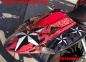 Preview: Northstar Hintergrund = Rot, Designfarbe = Weiß für Suzuki GSXR 600/750 2006-2007