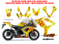Preview: Meltdown Hintergrund = Gelb, Designfarbe = Rot für Suzuki GSXR 600/750 2006-2007