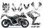 Preview: Northstar Hintergrund = White, Designfarbe = Weiß für Suzuki GSXR 600/750 2006-2007