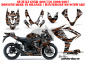 Preview: SilverStar - Silverhaze Hintergrund = Schwarz, Designfarbe = Orange für Suzuki GSXR 600/750 2006-2007