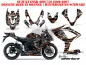 Preview: SilverStar - Silverhaze Hintergrund = Schwarz, Designfarbe = Orange für Suzuki GSXR 600/750 2006-2007