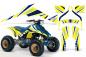 Preview: Intercept Background = Yellow, Design color = Bliue for Suzuki LT 250/LT 250r 1985-1992