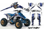 Preview: Mad-Hatter Background = White, Design color = Blue for Suzuki LT 250/LT 250r 1985-1992