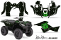 Preview: SilverStar - Reloaded Hintergrund = Schwarz, Designfarbe = Grün für Suzuki KingQuad LT-A 500/700/750 AXI bis 2018