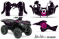 Preview: SilverStar - Reloaded Hintergrund = Schwarz, Designfarbe = Pink für Suzuki KingQuad LT-A 500/700/750 AXI bis 2018