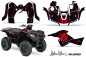 Preview: SilverStar - Reloaded Hintergrund = Schwarz, Designfarbe = Rot für Suzuki KingQuad LT-A 500/700/750 AXI bis 2018