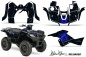 Preview: SilverStar - Reloaded Hintergrund = Schwarz, Designfarbe = Blau für Suzuki KingQuad LT-A 500/700/750 AXI bis 2018