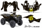 Preview: SilverHaze - Reloaded Hintergrund = Schwarz, Designfarbe = Gelb für Suzuki KingQuad LT-A 500/700/750 AXI bis 2018