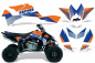 Preview: Velocity Hintergrund = Blau, Designfarbe = Orange für Suzuki LTR 450