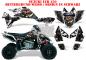 Preview: Mad-Hatter Hintergrund = Weiß, Designfarbe = Schwarz für Suzuki LTR 450