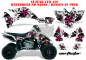 Preview: Northstar Hintergrund = Weiß, Designfarbe = Pink für Suzuki LTR 450