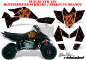 Preview: SilverStar - Reloaded Hintergrund = Schwarz, Designfarbe = Orange für Suzuki LTR 450
