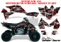 Preview: SilverStar - Silverhaze Hintergrund = Schwarz, Designfarbe = Rot für Suzuki LTR 450