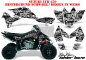 Preview: SilverStar - Silverhaze Hintergrund = Schwarz, Designfarbe = Weiß für Suzuki LTR 450
