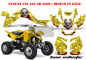 Preview: Bone Collector Gelb für Suzuki LTZ 400 2009+