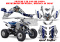 Preview: Mad-Hatter Hintergrund = Weiß, Designfarbe = Blau für Suzuki LTZ 400 2009+