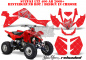 Preview: SilverStar - Reloaded Hintergrund = Rot, Designfarbe = Chrome für Suzuki LTZ 400 2009+