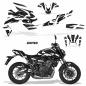 Preview: Zooted Background = Black, Design color = White for Yamaha MT 07 2021-2024