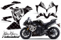 Preview: SilverStar - Reloaded Hintergrund = Schwarz, Designfarbe = Weiß für Yamaha YZF R1 2009-2014