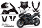 Preview: SilverStar - Reloaded Hintergrund = Schwarz, Designfarbe = Weiß für Yamaha YZF R1 2004-2006