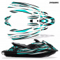 Preview: Dynamik Hintergrund = Schwarz, Designfarbe = Teal Blau für Yamaha FX Cruiser SVHO 2019-2021