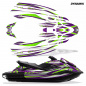 Preview: Dynamik Hintergrund = Lila, Designfarbe = Grün für Yamaha FX Cruiser SVHO 2019-2021