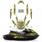 Preview: Psycho Kraken Background = Black, Design color = Yellow for Yamaha FZR 2009-2016