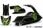 Preview: SilverStar - Reloaed Hintergrund = Schwarz, Designfarbe = Grün für Yamaha Superjet Freestyle (Runde Nase)