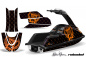 Preview: SilverStar - Reloaed Hintergrund = Schwarz, Designfarbe = Orange für Yamaha Superjet Freestyle (Runde Nase)