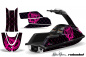Preview: SilverStar - Reloaed Hintergrund = Schwarz, Designfarbe = Pink für Yamaha Superjet Freestyle (Runde Nase)
