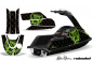 Preview: SilverStar - Reloaed Hintergrund = Schwarz, Designfarbe = Grün für Yamaha Superjet (Runde Nase)