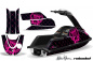 Preview: SilverStar - Reloaed Hintergrund = Schwarz, Designfarbe = Pink für Yamaha Superjet (Runde Nase)