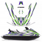 Preview: Dynamik Hintergrund = Blau, Designfarbe = Grün für Yamaha VX Cruiser/VX Deluxe 2015-2020