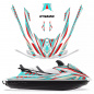Preview: Dynamik Hintergrund = Teal Blau, Designfarbe = Rot für Yamaha VX Cruiser/VX Deluxe 2015-2020