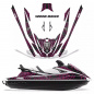 Preview: Widow Maker Hintergrund = Schwarz, Designfarbe = Pink für Yamaha VX Cruiser/VX Deluxe 2015-2020